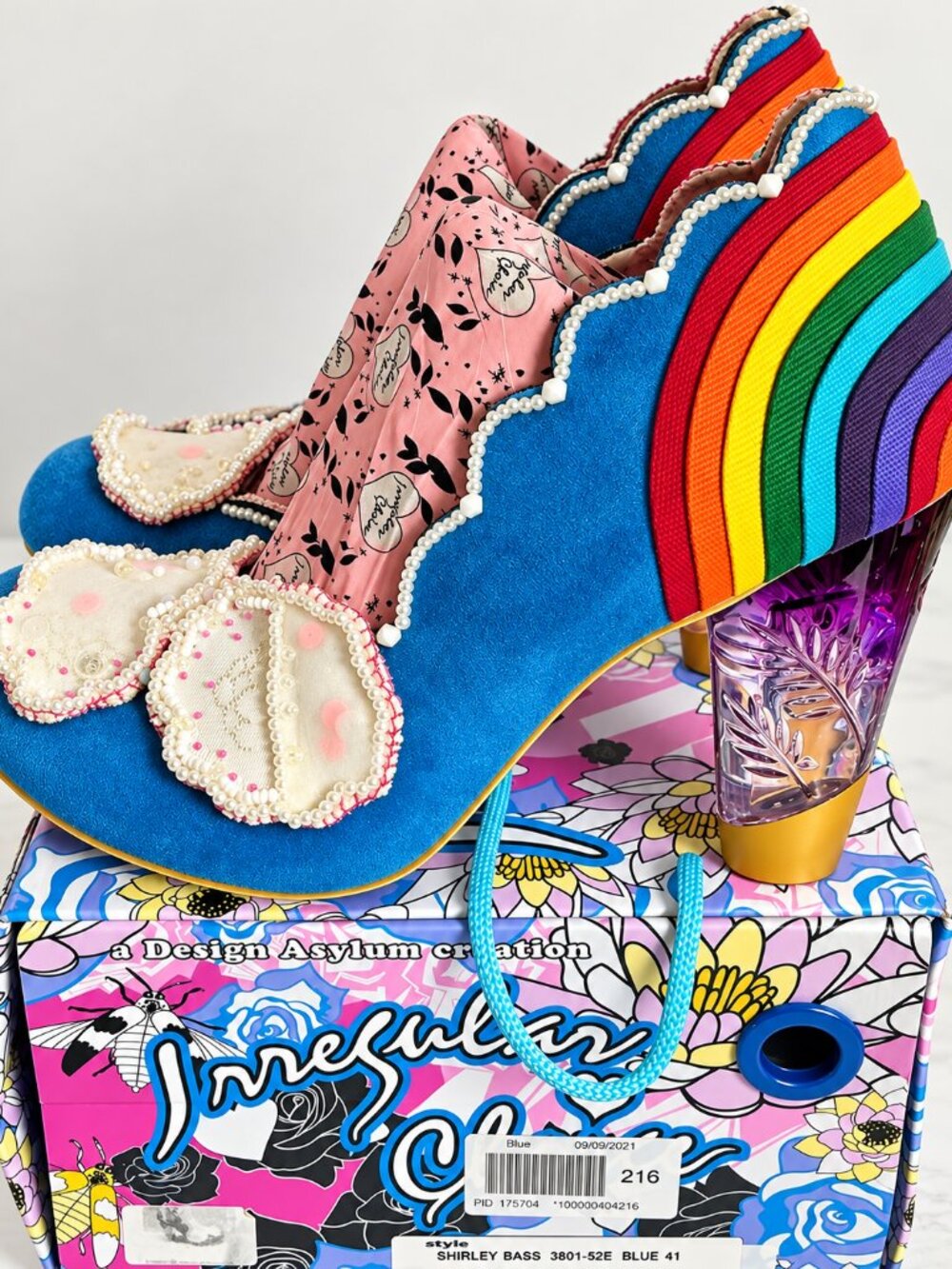 Irregular Choice Shirley Bass Rainbow Heels — NIB — EU 41